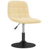 vidaXL Esszimmerst&uuml;hle 6 Stk. Drehbar Creme Samt
