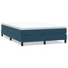 vidaXL Boxspringbett ohne Matratze Dunkelblau 140x220 cm Samt