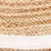 Dutch Lifestyle Teppich Jaipur Classic 150 cm Rund Natur und Creme