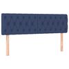 vidaXL Boxspringbett mit Matratze Blau 140x190 cm Stoff