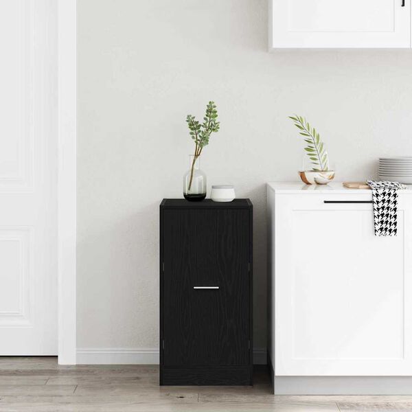 vidaXL Apothekerschrank Schwarze Eiche 40 x 41 x 77.5 cm Holzwerkstoff