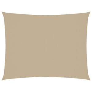 vidaXL Sonnensegel Oxford-Gewebe Rechteckig 3x6 m Beige