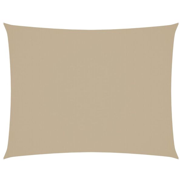 vidaXL Sonnensegel Oxford-Gewebe Rechteckig 3x6 m Beige