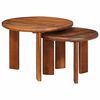 vidaXL Nesting-Couchtische 2 pcs Honigbraun Massivholz Mango