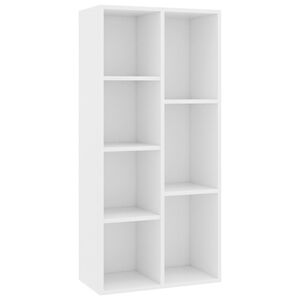 vidaXL B&uuml;cherregal Wei&szlig; 50&times;25&times;106 cm Holzwerkstoff