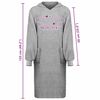 vidaXL Decken-Hoodie KINN Grau XL Baumwolle