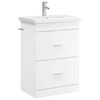 vidaXL Badezimmerm&ouml;bel-Set Wei&szlig; 61 x 40 x 84,5 cm Holzwerkstoff