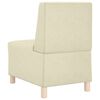 vidaXL Modulares Armfreies Sofa 2 pcs Creme 55 x 74 x 82 cm Kunstleder