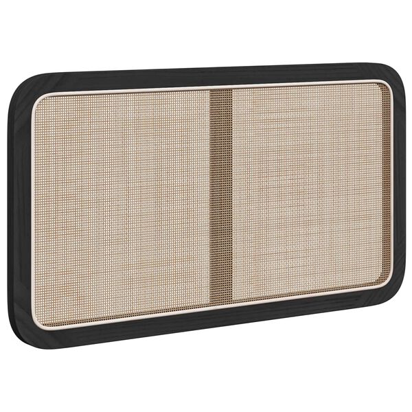 vidaXL Kopfteil mit Kopfteil Schwarz 100 x 55 x 3 cm Rattan