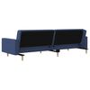 vidaXL Schlafsofa 2-Sitzer mit 2 Kissen Blau Stoff