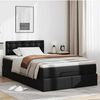 vidaXL Ottoman-Bett mit Matratzen & LEDs Schwarz 120x200 cm Kunstleder