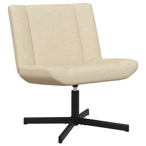 vidaXL Drehstuhl Creme 63 x 75 x 76 cm Stoff
