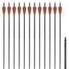 vidaXL Recurvebogen-Pfeile 30" 0,76 cm Carbon 12 Stk.