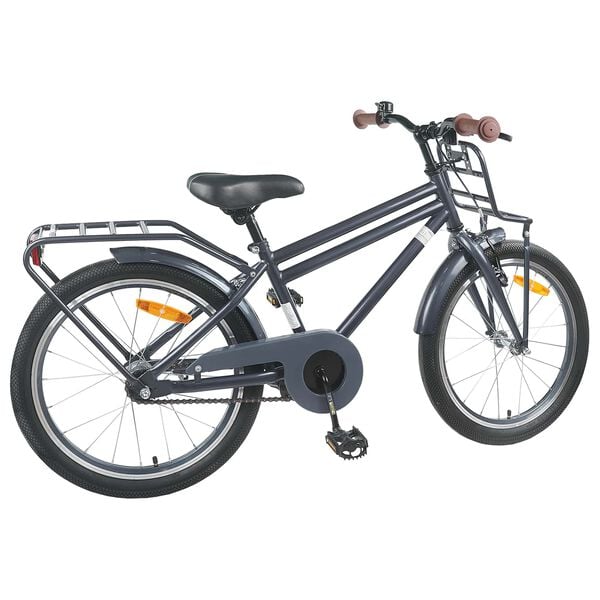 vidaXL Kinderfahrrad 18 Zoll f&uuml;r 5-7 Jahre alt Dunkelgrau