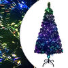 vidaXL K&uuml;nstlicher Weihnachtsbaum mit St&auml;nder Gr&uuml;n 120 cm Glasfaser