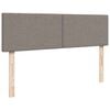 vidaXL Ottoman-Bett mit Matratze Taupe 140x190 cm Stoff