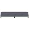 vidaXL Boxspringbett mit Matratze Dunkelgrau 80 x 210 cm Stoff