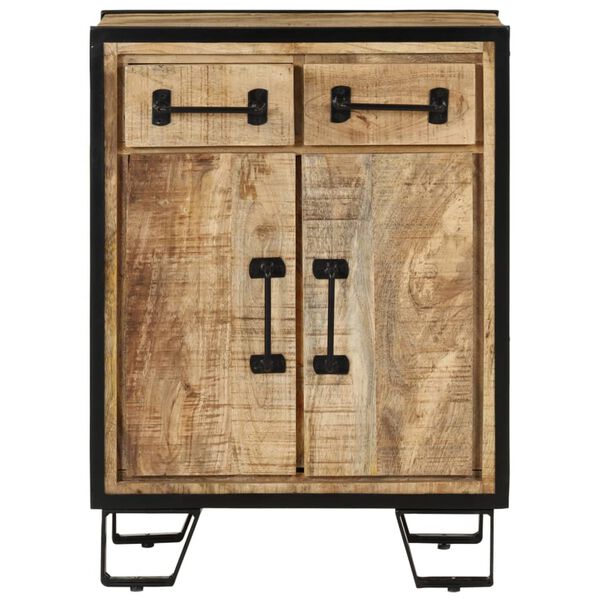 vidaXL Sideboard mit 2 Schubladen 53x31x72 cm Massivholz Mango & Eisen