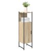 vidaXL Badezimmer Schrank Beige 33 x 33 x 120.5 cm Holzwerkstoff