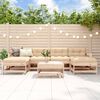 vidaXL 7-tlg. Garten-Lounge-Set Massivholz Kiefer