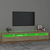vidaXL TV-Schrank mit LED-Leuchten Sonoma-Eiche 240x35x40 cm