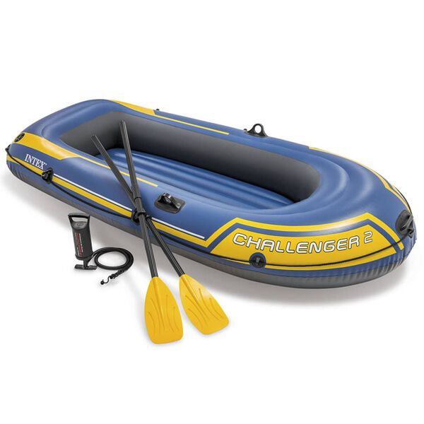 Intex Schlauchboot mit Rudern und Pumpe Challenger 2 68367NP