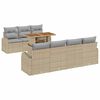 vidaXL Garten-Sofa-Set 8 stk. Beige und Hellgrau
