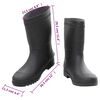 vidaXL Gummistiefel Schwarz Gr&ouml;&szlig;e 46 PVC