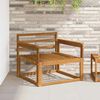 vidaXL Outdoor Mittelsofa Massivholz Akazie Natur