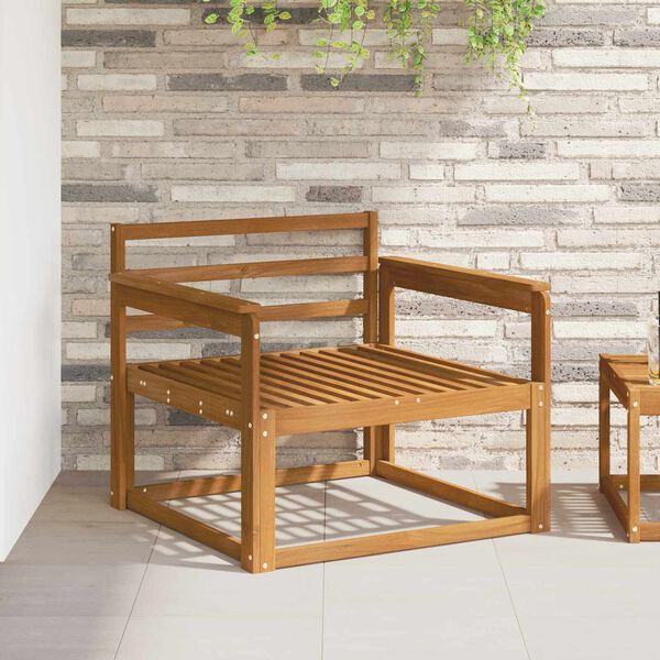 vidaXL Outdoor Mittelsofa Massivholz Akazie Natur