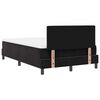 vidaXL Boxspringbett mit Matratze Schwarz 120 x 200 cm Samt