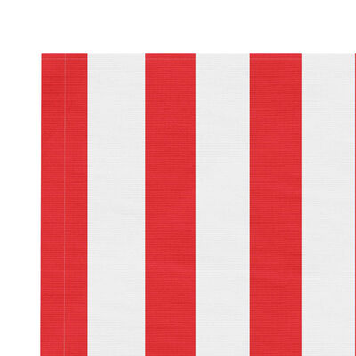 vidaXL Markisenbespannung Rot und Weiß Gestreift 5x3,5 m