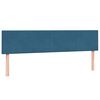 vidaXL Boxspringbett mit Matratzen Dunkelblau 180x220 cm Samt