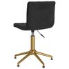 vidaXL Esszimmerstuhl Drehbar Schwarz Samt