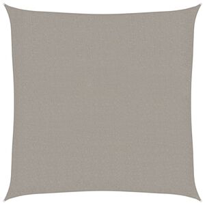 vidaXL Sonnensegel 160 g/m&sup2; Quadratisch Hellgrau 3x3 m HDPE