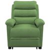 vidaXL Massagesessel mit Aufstehhilfe Hellgrün Samt