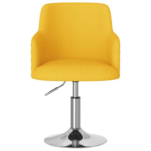 vidaXL Esszimmerst&uuml;hle 2 Stk. Senfgelb Stoff