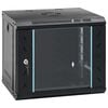 vidaXL Netzwerkschrank mit Speicher Black 530 x 400 x 450 mm Stahl