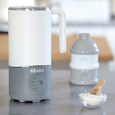 Beaba Baby-Milchwärmer Milk Prep 450 ml Weiß und Grau