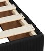 vidaXL Boxspringbett mit Matratze Schwarz 140x200 cm Samt