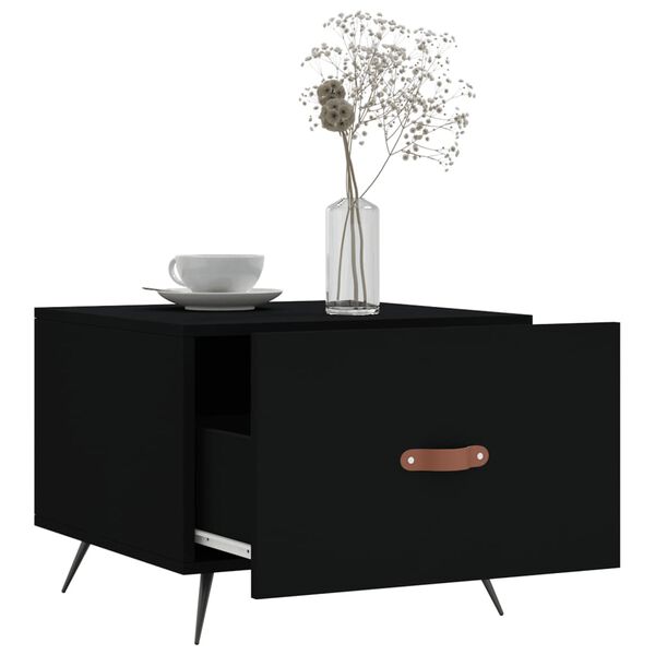 vidaXL Couchtische 2 Stk. Schwarz 50x50x40 cm Holzwerkstoff