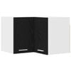 vidaXL H&auml;ngeschrank Schwarze Eiche und Wei&szlig; 57 x 57 x 40 cm