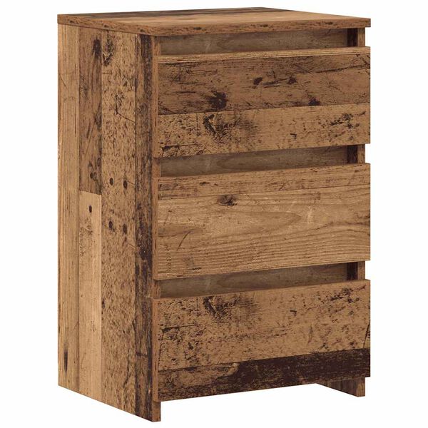 vidaXL Nachttische 2 Stk. Altholz-Optik 40x35x62,5 cm Holzwerkstoff