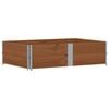 vidaXL Paletten-Aufsatzrahmen 2 Stk. Braun 150x100 Massivholz Kiefer