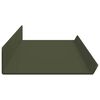 vidaXL Schwebendes Regal 2 pcs Olive Gr&uuml;n 80 x 9 x 2,5 cm Stahl