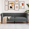 vidaXL Sofa Dunkelgrau 201,5 x 74,5 x 74,5 cm Polyester