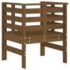vidaXL Gartenstühle 2 Stk. Honigbraun 61,5x53x71 cm Massivholz Kiefer