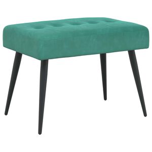 vidaXL Bank mit Knopfheftung T&uuml;rkis 60 x 40 x 45 cm Samt