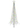 vidaXL LED-Weihnachtsbaum Spirale mit Erdspie&szlig; EKENAS 180 cm 220 LEDs
