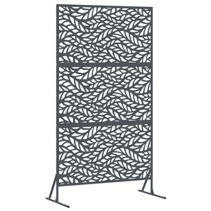 vidaXL Sichtschutz Anthrazit 100 x 50 x 180 cm Stahl